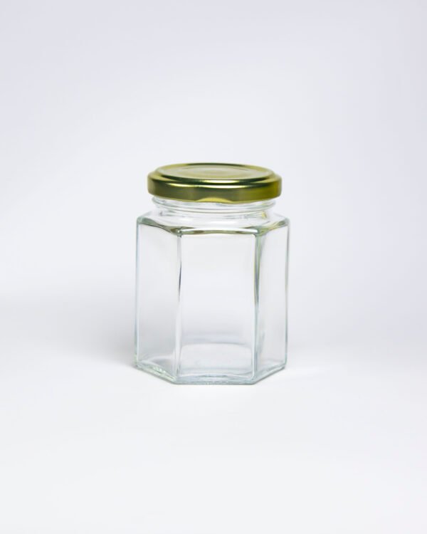 FRASCO VIDRIO CONSERVERO 6 CARAS 320ml - PACK 25 UND.(INCLUYE TAPAS) - Imagen 3