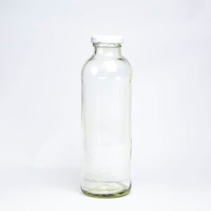 FRASCO DE VIDRIO PARA JUGO 475ml - PACK 15 UND.(INCLUYE TAPAS)