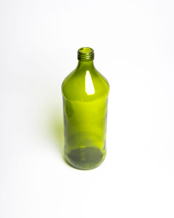 BOTELLA VIDRIO ACEITERA 1 Litro CILÍNDRICA - PACK 10 UND. - Imagen 2